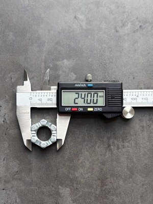 Гайка корончатая, прорезная низкая М16 DIN 937