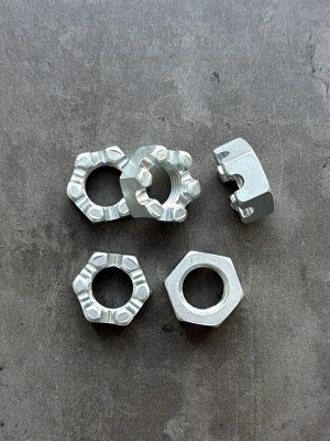 Гайка корончатая, прорезная низкая М20 DIN 937