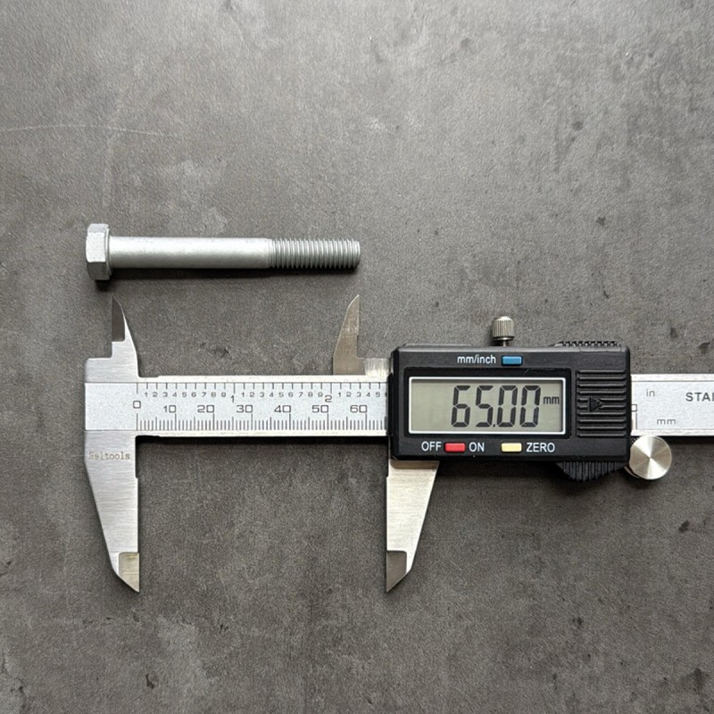 Болт М8х65х1,25 DIN 960 класс прочности 8.8 оцинкованный