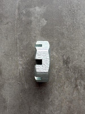 Гайка корончатая, прорезная низкая М27х1,5 ГОСТ 5919-73, покрытие цинк