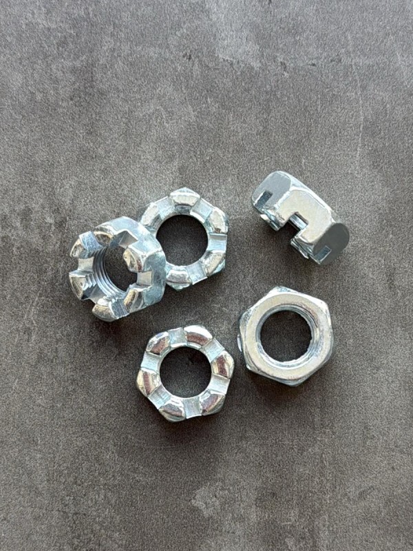 Гайка корончатая, прорезная низкая М12х1,25 ГОСТ 5933-73