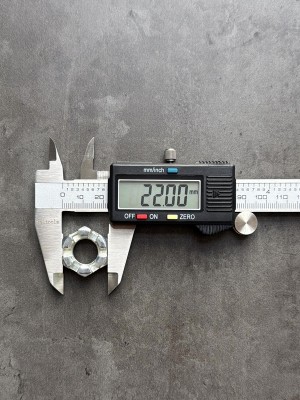 Гайка корончатая, прорезная низкая М14х1,5 ГОСТ 5919-73, класс прочности 8, покрытие цинк