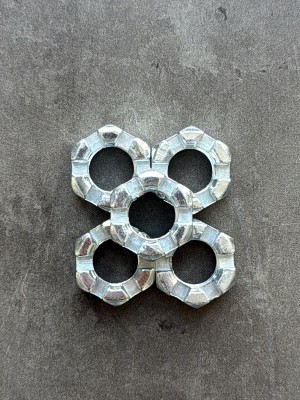 Гайка корончатая, прорезная низкая М14х1,5 DIN 937, класс прочности 10