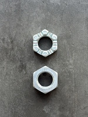 Гайка корончатая, прорезная низкая  М20х1,5 h13